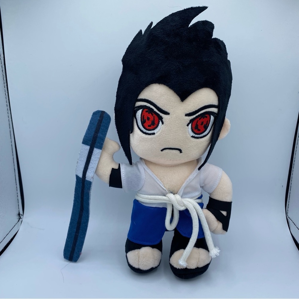 Anime NARUTO Uchiha Sasuke‎ Cartoon 10" Plush Figure  2012 Banpresto Collectable